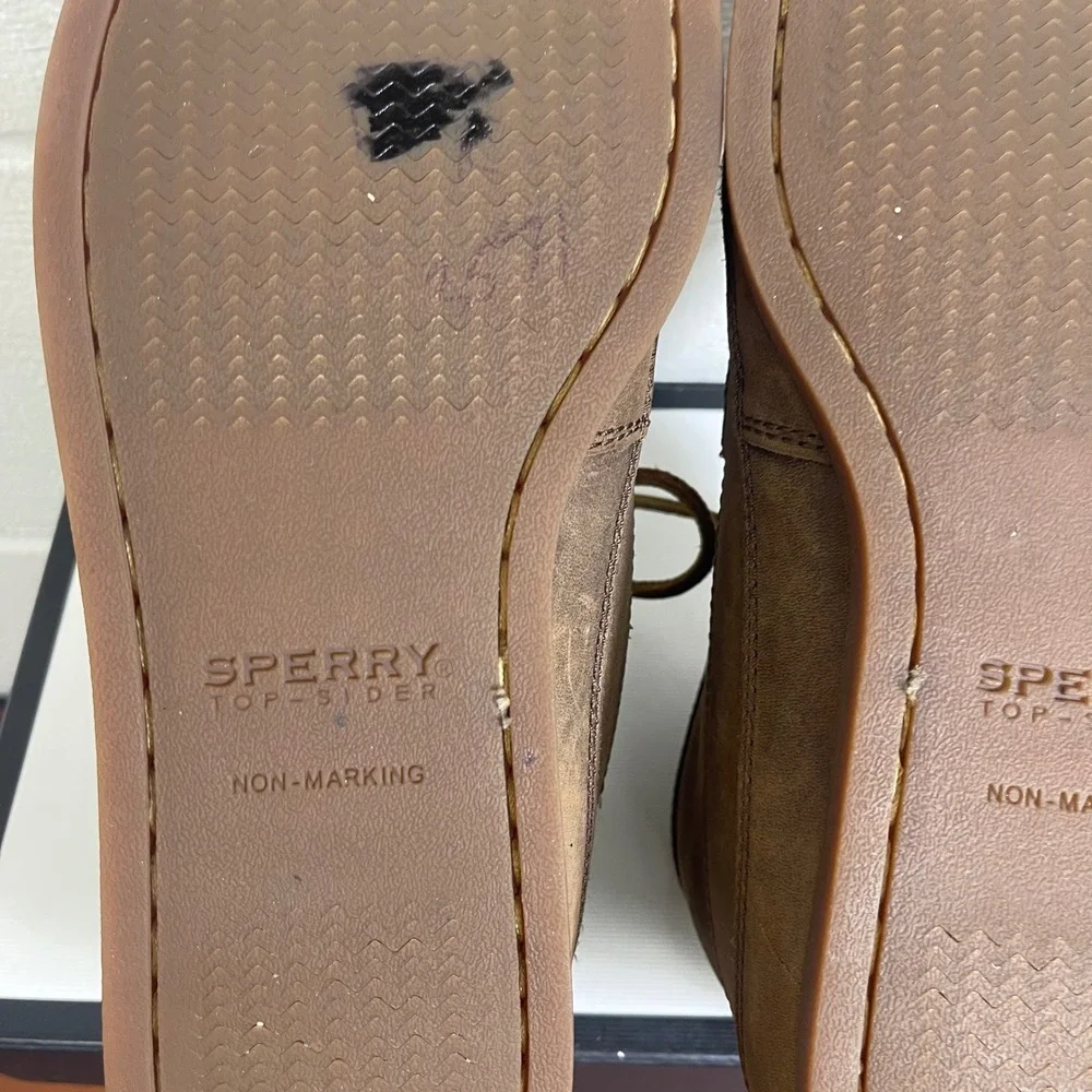 Sperry Top-Sider STS14556‎ Chukka Ankle Boots Brown Leather Lace up Men's 9.5 US